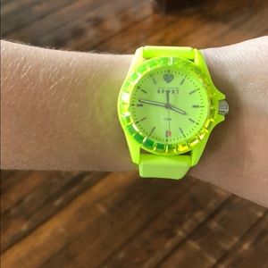 Neon yellow Juicy Couture sport watch